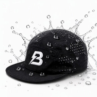 Gorras de Campamento de Secado Rápido con Logotipo Personalizado al por Mayor, Gorra de 5 Paneles Ligera, Sin Estructura, con Orificios Cortados con Láser