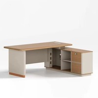 Mesa de Oficina Ejecutiva para CEO, Diseño de Mesa de Computadora, Mesa Ejecutiva Moderna en Forma de L