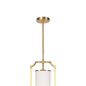 โคมไฟทองแดงโบราณทรงสี่เหลี่ยมสไตล์จีนแบบหัวเดียว ดีไซน์สร้างสรรค์สำหรับห้องนอนข้างเตียง ร้านอาหารใหม่ แสงสีขาวอบอุ่น - Product Image 2