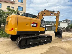 Excavadora Hidráulica de Catorce Toneladas y Cinco Cilindros, Modelo SY135C, de Alto Rendimiento y Confiabilidad, Precio de Fábrica - Product Image 1