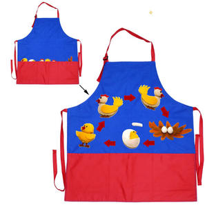 Kindergarten Picture Book Library English Classroom Teaching Bib <strong>Apron</strong> Pockets Parent-<strong>Child</strong> Interactive Expansion Performance - Product Image 1