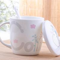 Tasse à café tasses Double paroi dessin animé bambou Animal Design personnalisé noir 11oz grand coeur Tiki plastique givré café Alphabet tasse