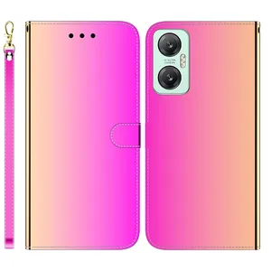 Casing Ponsel Kulit Dompet PU Cermin Bling untuk Infinix Hot 20 5G 20i 20S Tecno POVA 4 NEO 2 Penutup Flip