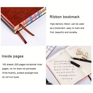 OEM ODM Custom Wholesale A6 A5 B5 Colorful <b>Edge</b> Softcover Rainbow Notebook Office Portable Notepad - Product Image 3