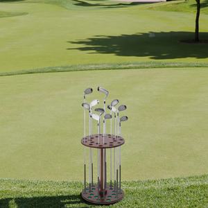 Expositor y Soporte de Almacenamiento para Palos de Golf de Madera/Bambú, Resistente, Duradero, Ecológico, Lacado, con Impresión de Logotipo Personalizado, Venta al Por Mayor - Product Image 4