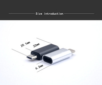 Adaptateur USB-C vers Micro USB, convertisseur Type-C femelle vers MicroUSB mâle USB C vers Micro B 2.0 Charge et synchronisation des données