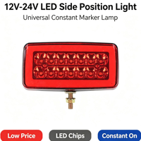 12V/24V Lichtleiter-LED-LKW-Rücknebelleuchte, Sequentielle Stroboskop-Blinkleuchte Blinkende Dual-Mode-Sicherheitslampe