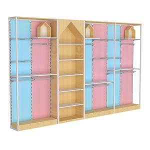 Estanterías Personalizadas para Tiendas Materno-Infantiles, Exhibidores <span class=keywords><strong>de</strong></span> Ropa <span class=keywords><strong>de</strong></span> Acero y Madera, Exhibidores <span class=keywords><strong>de</strong></span> Leche en Polvo y Alimentos Complementarios - Product Image 1