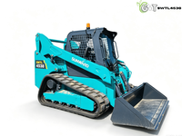 Chargeuse compacte sur chenilles d'occasion SUNWARD SWTL4538, moteur diesel CE EPA EURO 5, pour travaux de construction, avec boîte de vitesses, pompe et roulement.