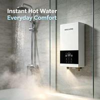Chauffe-eau électrique instantané 5,5 kW |   Boîtier en plastique |   Chauffage rapide et économe en énergie |   Étanche IPX4 pour la maison/l'extérieur/l'hôtel/la voiture