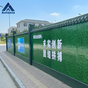 <span class=keywords><strong>Clôture</strong></span> de chantier temporaire en acier coloré à motif herbe, panneau sandwich en mousse, <span class=keywords><strong>anti</strong></span>-<span class=keywords><strong>bruit</strong></span>, 2m x 3m ANTON - Product Image 2