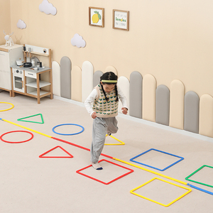 Ensemble d'équipements d'entraînement sensoriel multi-jeux pour enfants, écologiques, de haute qualité, en plastique, pour l'extérieur et l'intérieur, pour l'entraînement à l'équilibre - Product Image 2