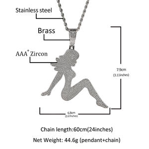 Collana Hip Hop Retrò <span class=keywords><strong>Gu</strong></span> Meng Jewelry, Collana Lunga da Donna in Rame Elettroplaccato, Accessorio Personalizzato e <span class=keywords><strong>Sexy</strong></span> - Product Image 2