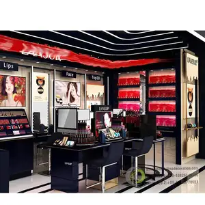 Lipstik toko ritel konter fitting Fancy Makeup Store desain Showcase kosmetik Display kabinet