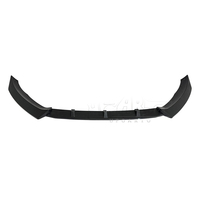 Spoiler Bibir Depan 3 Bagian Warna Hitam Glossy untuk Ford Fiesta Hatchback Sedan 2014 2015-2019 (Baru Terpasang)