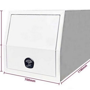 Portable 1000mm Gullwing Ute Canopy <b>Waterproof</b> Aluminium 2-Compartment Lockable Powder Coated Tool <b>Storage</b> <b>Box</b> for Outdoor Use - Product Image 5