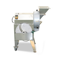 Commerciële Automatische Groentesnijder Wortel Cassave Frietjes Zoete Aardappel Chips Snijmachine Motor Aangedreven Snijmachine