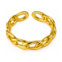 Bague de cocktail vintage plaquée or avec sertissage clos en rubis naturel ovale, bijoux unisexes pour mariage et fiançailles