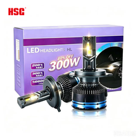 Nouvelle ampoule de phare LED H4 haute puissance 12V 240W, puissance de démarrage 6000K par faisceau, feux de brouillard de voiture, conception à double tube en cuivre