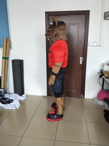 Nhân Vật Hoạt Hình Chuyên Nghiệp Wolf <span class=keywords><strong>Dog</strong></span> Mascot Costume Đối Với Quảng Cáo Show - Product Image 5