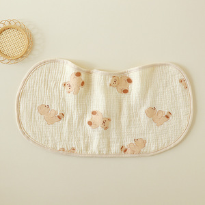 Desain lucu beruang lembut desain 6 lapisan 100% katun Crepe kain kasa penyerap bernapas kain sendawa handuk untuk bayi - Product Image 6