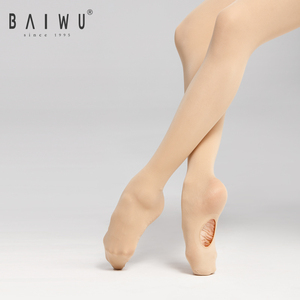 Collants de <span class=keywords><strong>danse</strong></span> de ballet Baiwu à haute élasticité avec pieds, chaussettes/collants de <span class=keywords><strong>danse</strong></span> de ballet - Product Image 1