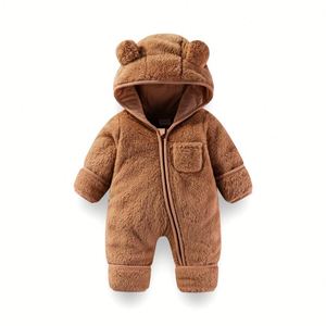 Conjunto de Ropa para Bebé Recién Nacido con Manoplas Plegables, Ropa de Invierno de Forro Polar para Niñas y Niños - Product Image 3