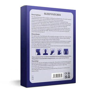 Patchs de sommeil OEM, aide naturelle au sommeil, améliore la qualité du sommeil, 11*7.5cm, formule apaisante pour adultes, bonne nuit de repos - Product Image 2