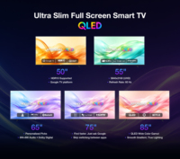 Téléviseur intelligent HYUNDAI 50 pouces 4K QLED 60Hz Android 14 Dolby Vision sans cadre TV numérique DVB-T2 S2