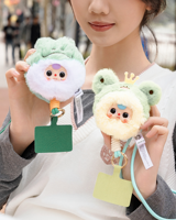 100% Authentique 6 Pièces/Boîte Poupées en Peluche Lapin Bébé Adorable Boîte Mystère Breloques de Sac et Porte-clés à Visage en Vinyle Échelle 1/12 12+ Noël