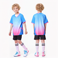 KJW8870 Ensemble de football personnalisé pour adultes/jeunes/enfants - Col rond - Impression numérique du logo/texte/chiffres - Séchage rapide