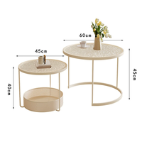 Table basse moderne minimaliste pour petit appartement, table à thé pour salon, table à thé de balcon, combinaison de meubles pour la maison