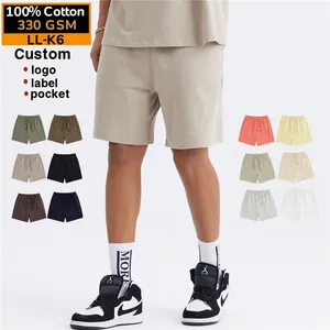 Customized 100% Cotton Fitness Running Short Pants With Pockets Men Quick Dry Sports Streetwear Plain Sweat Shorts