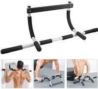Barre de traction murale en acier pour usage domestique, équipement de musculation pour exercices de tractions