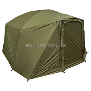 Abri de pêche <span class=keywords><strong>Fox</strong></span> XD Bivvy Shelter à double couche, tente pliable pour 2 personnes, poteaux en aluminium, tente en polyester pour la pêche à la carpe et le camping - Product Image 3