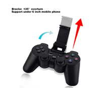 Controlador de Mando Inalámbrico Móvil 2.4G Negro para Android TV PC