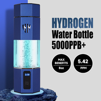 Bouteille d'eau à hydrogène portable intelligente alimentée par batterie 5000ppb Utilisation domestique en extérieur Capacité de 220 ml Sûr Efficace Direct usine