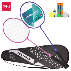 Deli Agnite Badminton Racquet FH101 Set With 3 Shuttles For Adults Students Children Outdoor Sports Training - Product Image 1