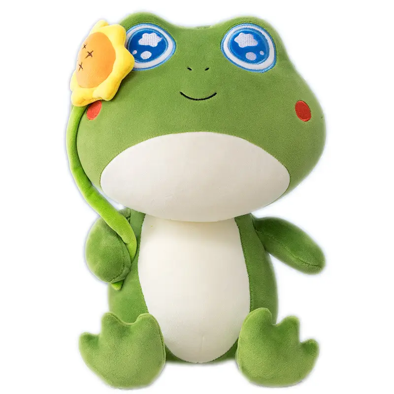 Nettes Kuscheltier-Heilfrosch-Spielzeug Schöner Plüsch-weicher Frosch für Kinder gifts