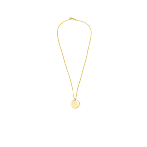 Collar de acero inoxidable con colgante de letra P de 1.9 cm, joyería de moda de una sola cara para mujer - Product Image 1