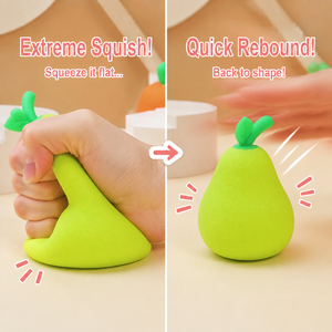 Giocattoli Antistress a Tema Frutta per Bambini, Morbidi e Carini, Mango e Pera Essiccate, Giocattoli Squishy in Gomma a Forma di <span class=keywords><strong>Cacca</strong></span> per Alleviare l'Attrito, Età 7-14 - Product Image 2