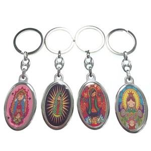 Porte-clés religieux avec icallation de bébé, trousseau de clefs religieuse, en alliage, avec symboles d'images, vente en gros, - Product Image 1