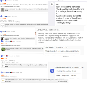 Diseñador de Navidad Pendientes de joyería de moda <span class=keywords><strong>18K</strong></span> Oro 0.5ct Square Asscher Cut Lab Grown Diamond Stud Pendientes para mujeres - Product Image 6