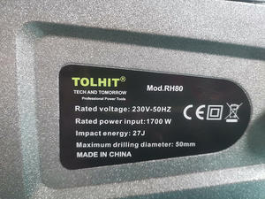 Marteau de démolition électrique à <span class=keywords><strong>couronne</strong></span> sans fil 220v Marteaux rotatifs Sds Max Heavy Duty 50mm 1700w 27J Milw 950s - Product Image 4