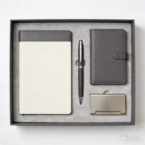 Coffret Cadeau Professionnel Personnalisable – Finition Lisse et Élégante – Ensemble Carnet et Stylo Fait Main avec Impression UV - Product Image 1