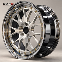 Jantes forgées brossées argentées 2 pièces 18 19 20 21 22 pouces 5x112 5x120 à déport profond et lèvre polie pour BMW G80 G82 Mercedes Audi