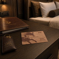 Programmierbare Umweltfreundliche Luxus-Druckkarte aus Holz und Bambus NFC RFID ISO14443A Smart 1K 213 Hölzerne Geschäfts- und Hotelschlüsselkarte
