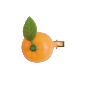 Frange latérale amusante et originale en forme de fraise et d'orange sur le front, pinces cassées, pinces à cheveux bec de canard - Product Image 5