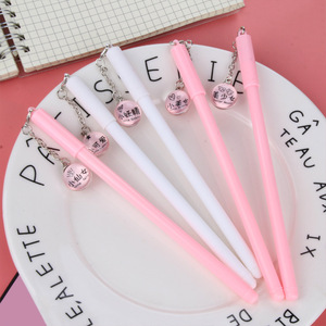 Pendentif fille mignonne minimaliste pour un stylo neutre, breloque petite fée rose, papeterie étudiante créative - Product Image 3