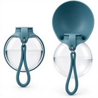 Gourde pliable 2-en-1 en silicone léger et durable de 360 ml, anti-fuite, portable pour animaux de compagnie, idéale pour la randonnée et les chiots